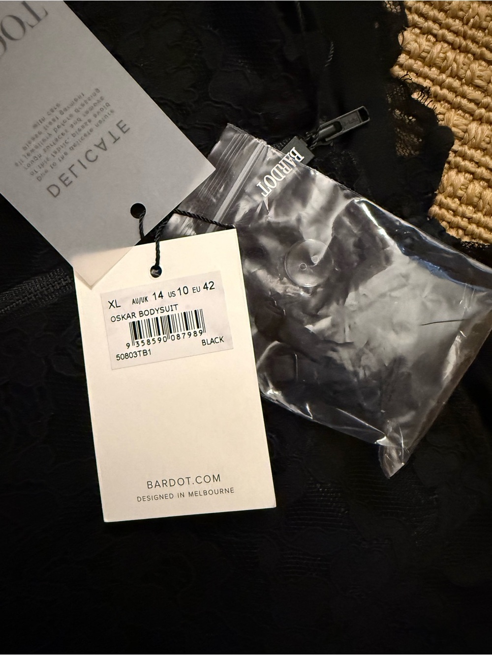 Bardot Oskar Bodysuit In Black NWT - Picture 8 of 12